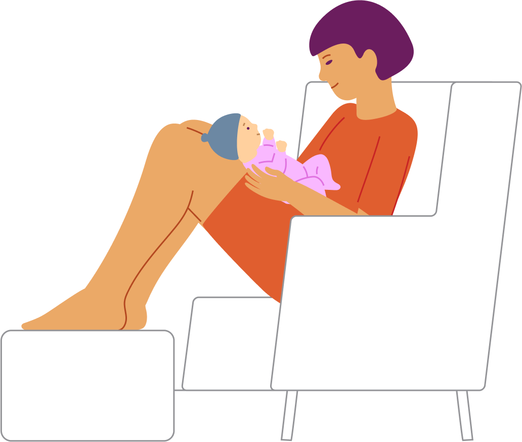 Tactile play with baby’s face, step 1