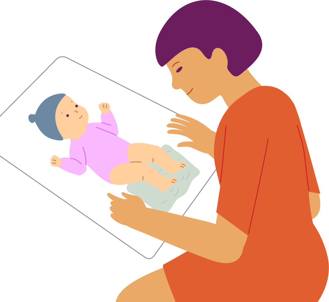 Crinkly foot play—rustling games with the legs, step 4