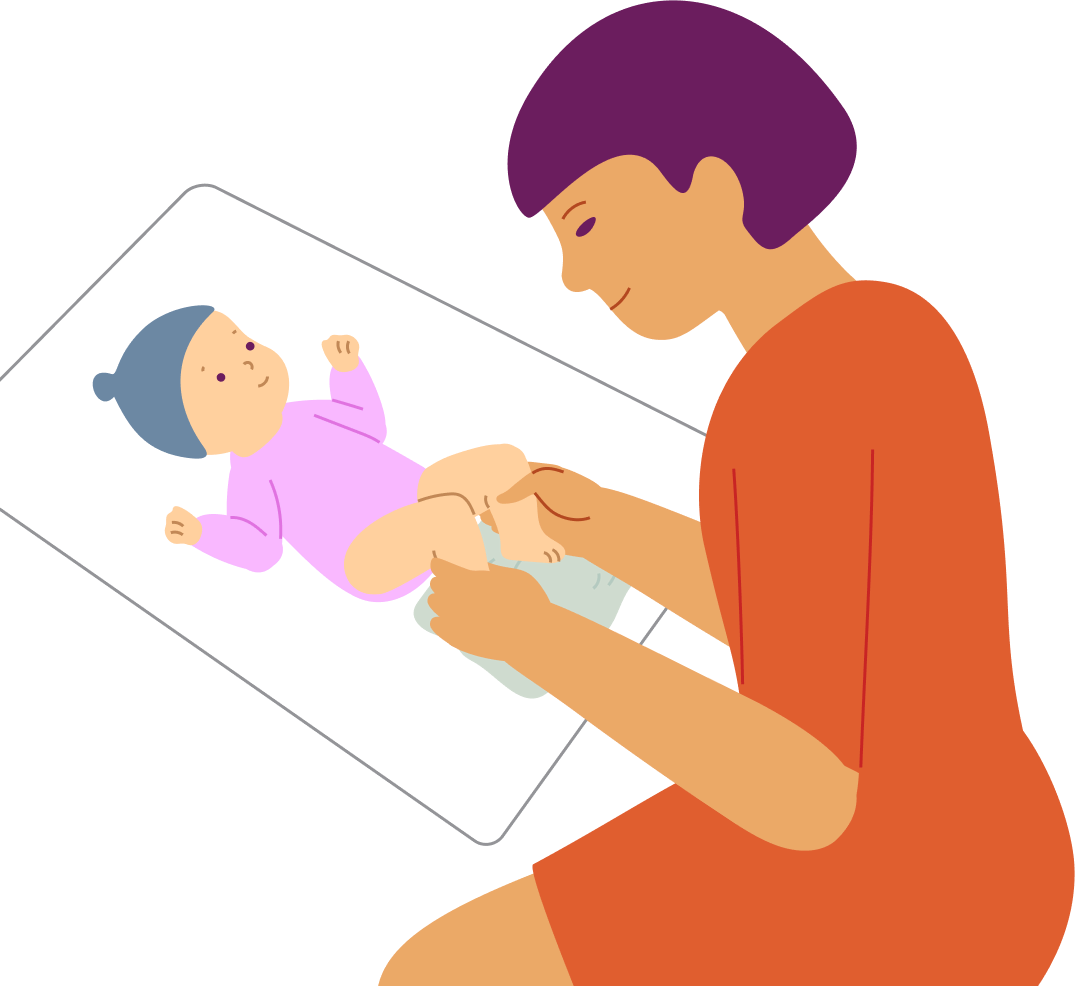 Crinkly foot play—rustling games with the legs, step 5