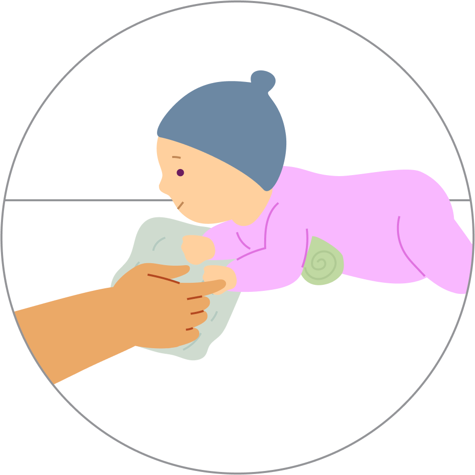 Crinkly games for little hands, step 6