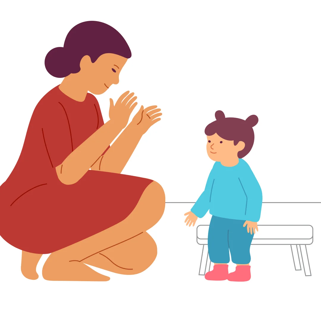 Illustration for “Get Dressed”, step 4: Celebrate the effort: “Wow!
