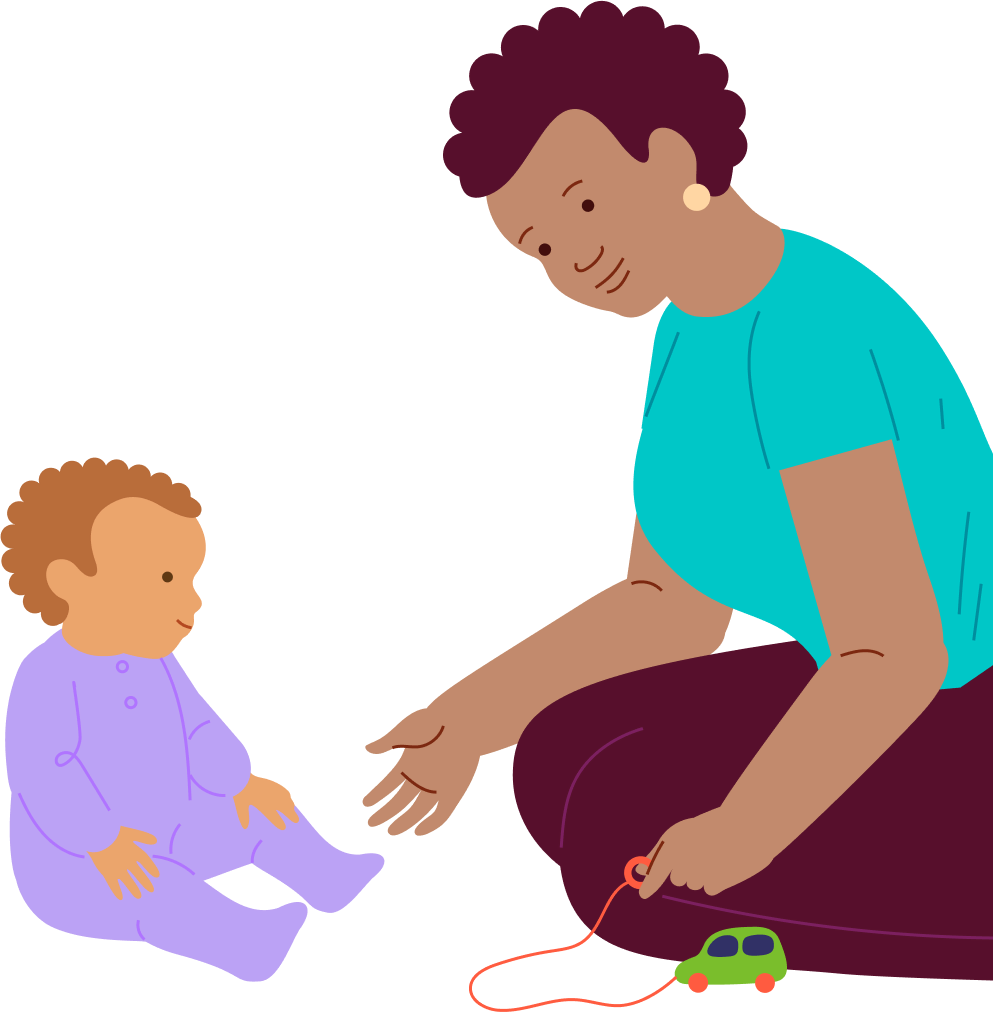 Pulling the toy by its string, step 4
