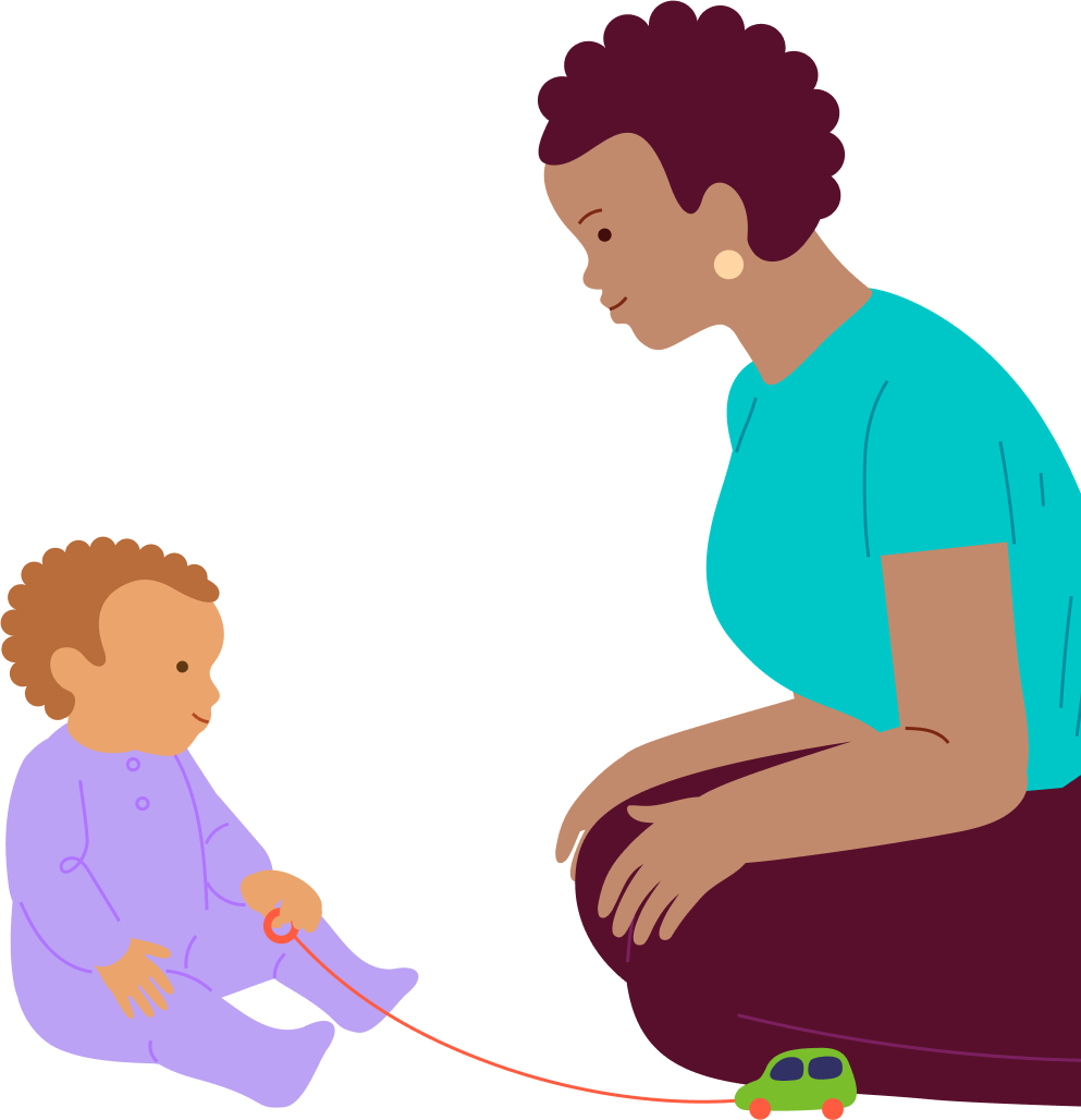 Pulling the toy by its string, step 5