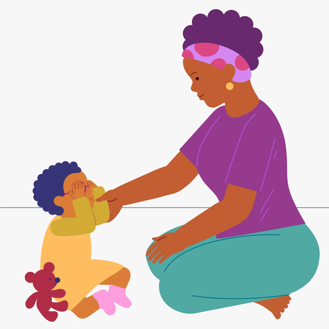 Illustration for “Teddy's Peek-a-Boo Adventures!”, step 1: Prepare your child’s favorite toy, for example, a teddy bear.