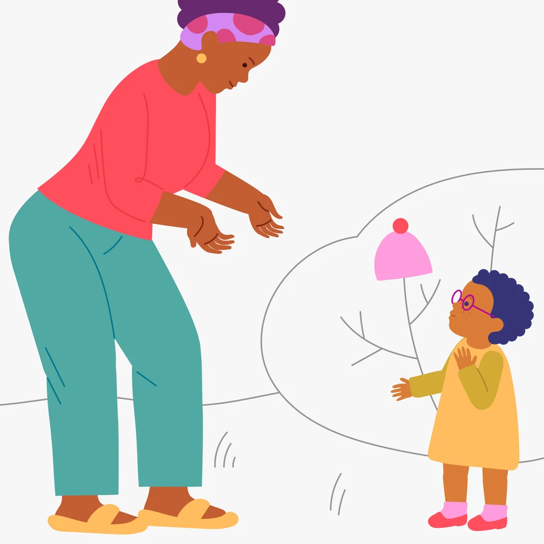 Illustration for “Park Adventures!”, step 2: For the second game you will need: A hat or your child’s favorite small toy.