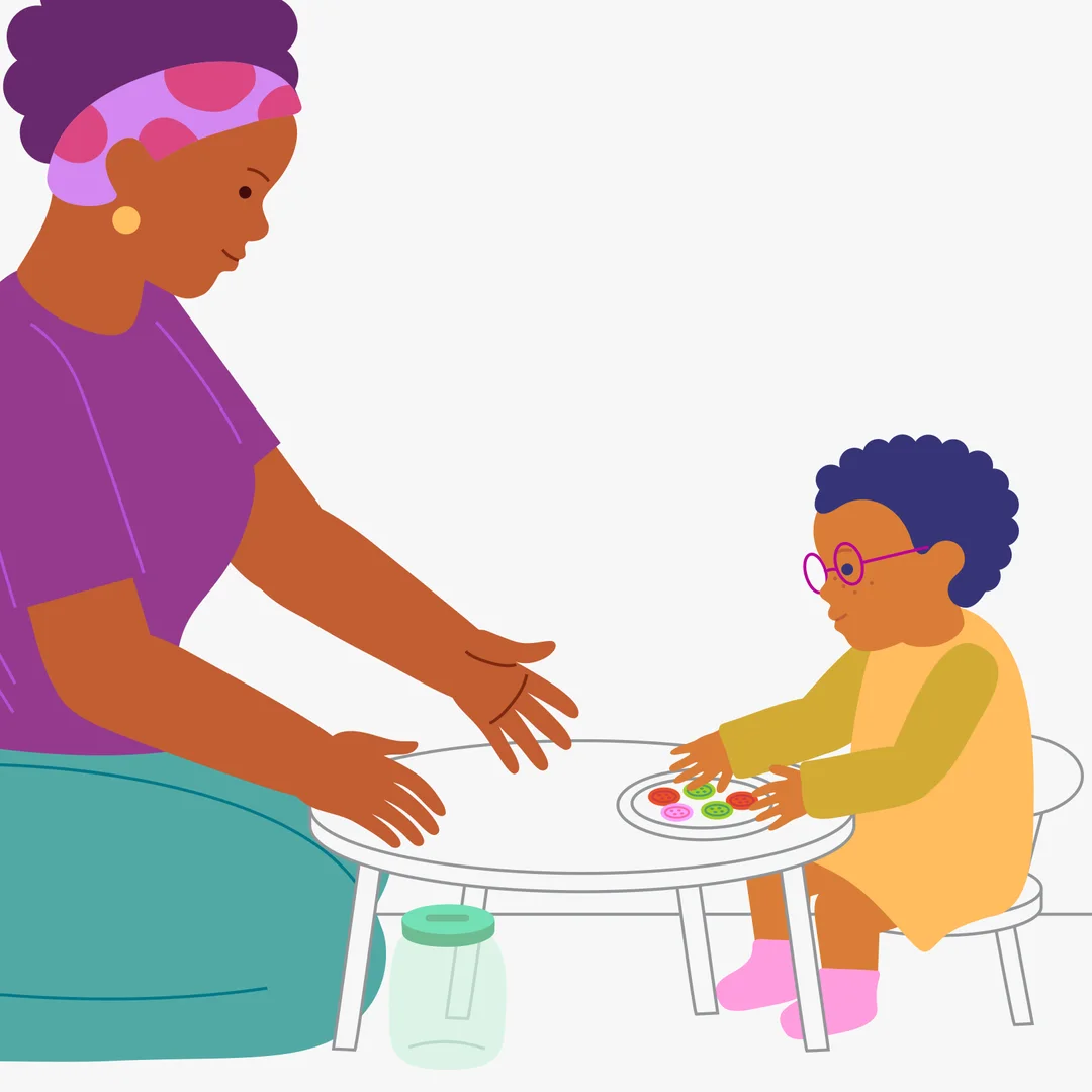 Illustration for “One and Many”, step 1: What you need for the activity.