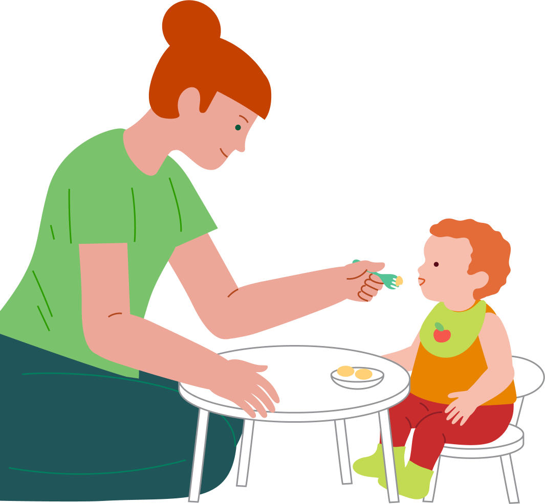 Eating with a fork, step 5