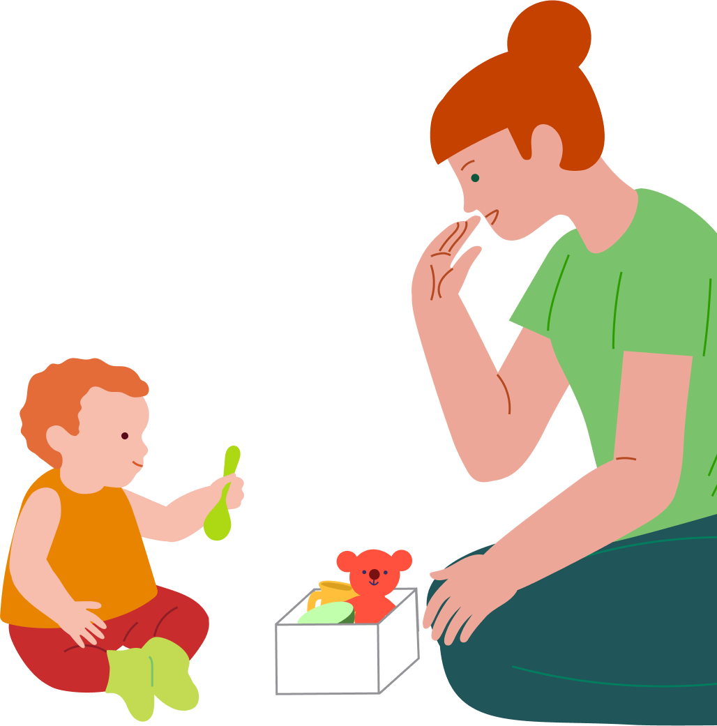 Feeding the teddy, step 2