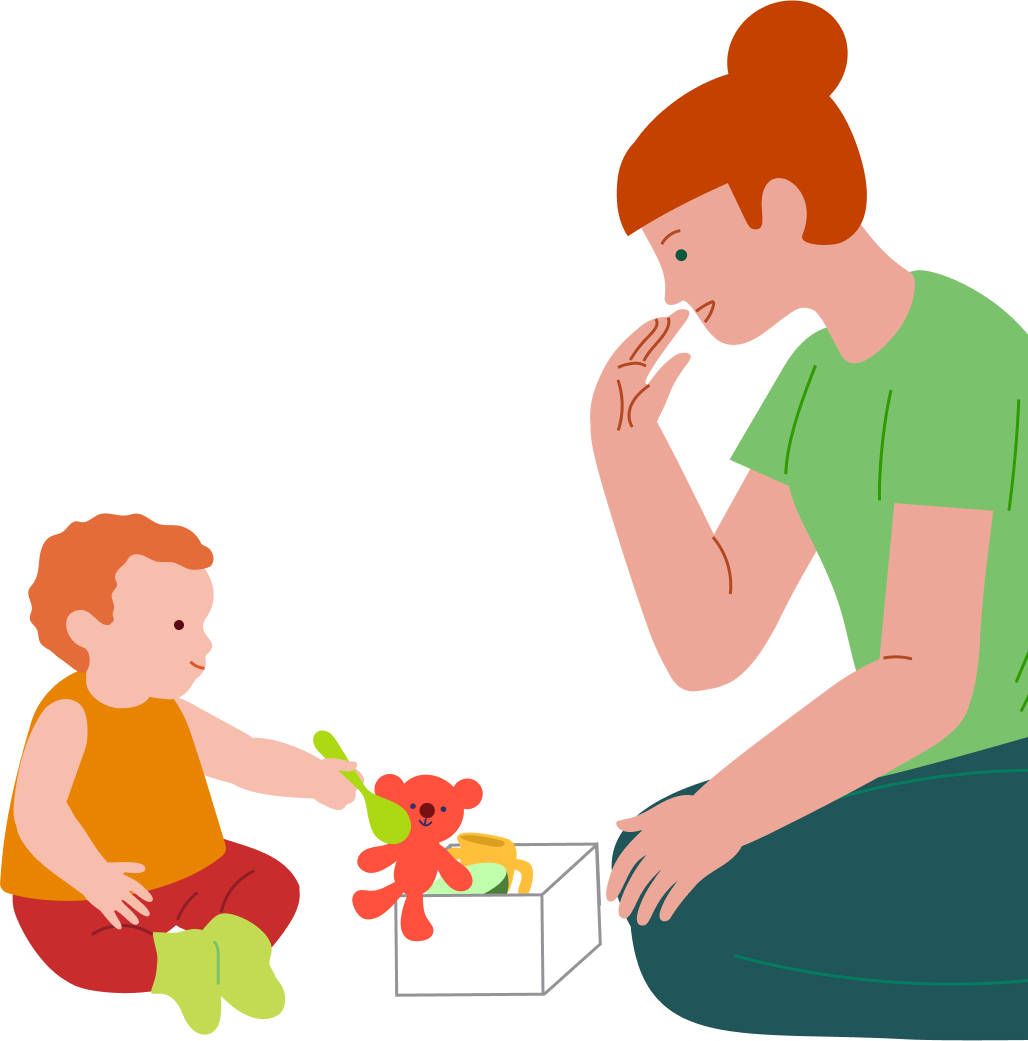 Feeding the teddy, step 4