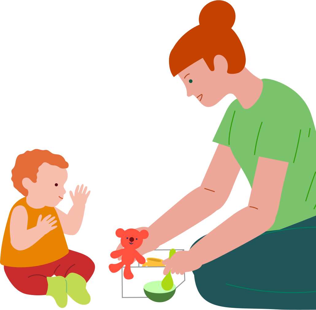 Feeding the teddy, step 5
