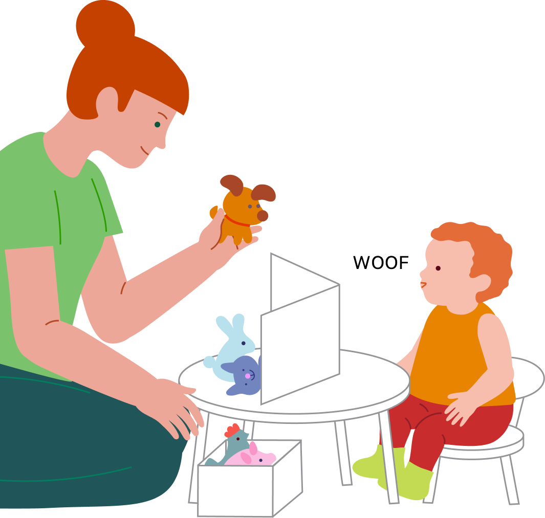 Who came to visit us? Let’s name the little animals, step 5